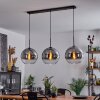 Koyoto  Pendant Light glass 30 cm clear, Smoke-coloured, 3-light sources