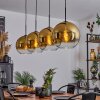 Koyoto  Pendant Light glass 30 cm gold, clear, 4-light sources