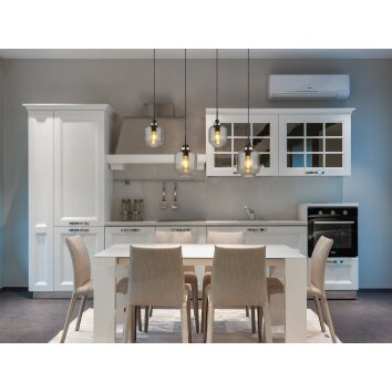 Globo OTHMAR Pendant Light bronze, black, 4-light sources