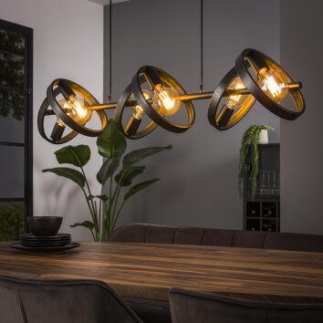 Hover Pendant Light anthracite, 6-light sources