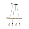 Leuchten-Direkt TERO Pendant Light LED Ecru, black, 4-light sources