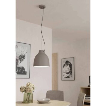 Eglo CAMASCA Pendant Light Taupe, 1-light source