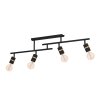 Eglo LURONE Ceiling Light brass, black, 4-light sources