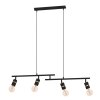 Eglo LURONE Pendant Light brass, black, 4-light sources