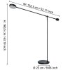 Eglo CLAVELLINA Floor Lamp LED black, 1-light source