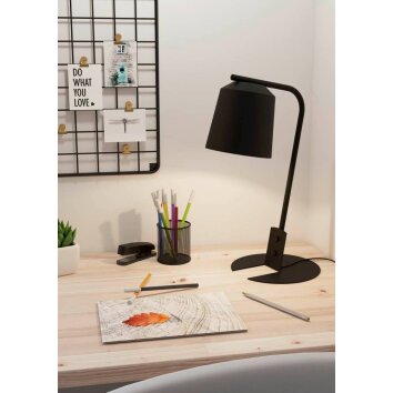 Eglo ONEDA Table lamp black, white, 1-light source