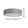 Eglo ROMAO-Z Ceiling Light LED white, 1-light source, Colour changer