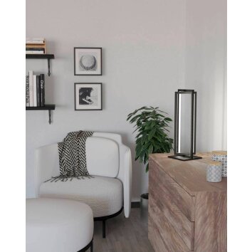 Eglo SIBERIA Table lamp LED black, 1-light source, Remote control