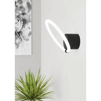 Eglo CARANACOA Wall Light LED black, 1-light source