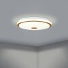 Eglo LANCIANO Ceiling Light LED brown, white, 1-light source, Remote control