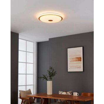 Eglo&#x20;LANCIANO&#x20;Ceiling&#x20;Light&#x20;LED&#x20;brown,&#x20;white,&#x20;1-light&#x20;source,&#x20;Remote&#x20;control