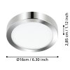Eglo FUEVA Ceiling Light LED chrome, 1-light source