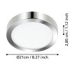 Eglo FUEVA Ceiling Light LED chrome, 1-light source