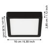 Eglo FUEVA Ceiling Light LED black, 1-light source