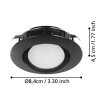 Eglo PINEDA recessed light LED black, 1-light source