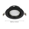 Eglo PENETO recessed light LED black, 1-light source