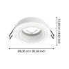 Eglo CAROSSO recessed light white, 1-light source