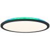 Brilliant Saltery Ceiling Light LED black, white, 1-light source, Remote control, Colour changer