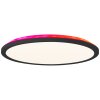 Brilliant Saltery Ceiling Light LED black, white, 1-light source, Remote control, Colour changer