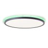 Brilliant Saltery Ceiling Light LED black, white, 1-light source, Remote control, Colour changer
