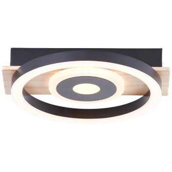 Brilliant Maureen Ceiling Light LED Ecru, black, white, 1-light source