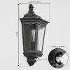 Hongkong Outdoor Wall Light black, 1-light source, Motion sensor