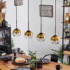 Koyoto  Pendant Light glass 15 cm gold, clear, 4-light sources