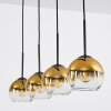 Koyoto  Pendant Light glass 15 cm gold, clear, 4-light sources