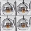 Koyoto  Ceiling Light glass 20 cm clear, Smoke-coloured, 4-light sources