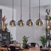 Koyoto  Ceiling Light glass 20 cm clear, Smoke-coloured, 4-light sources