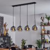 Koyoto  Ceiling Light glass 20 cm clear, Smoke-coloured, 4-light sources