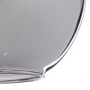 Koyoto  Ceiling Light glass 20 cm chrome, Smoke-coloured, 4-light sources
