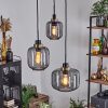 Curveira Pendant Light bronze, black, 3-light sources