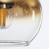 Koyoto  Pendant Light glass 15 cm gold, clear, 1-light source