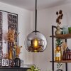 Koyoto  Pendant Light glass 15 cm chrome, Smoke-coloured, 1-light source