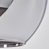 Koyoto  Pendant Light glass 15 cm chrome, Smoke-coloured, 1-light source