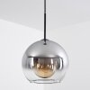 Koyoto  Pendant Light glass 25 cm clear, Smoke-coloured, 1-light source