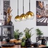 Koyoto  Pendant Light glass 15 cm gold, clear, 3-light sources