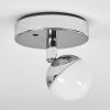 Sanchequias Ceiling Light LED chrome, 1-light source, Remote control, Colour changer