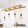Canazei Pendant Light brown, Light wood, black, 4-light sources