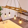 Canazei Pendant Light brown, Light wood, black, 4-light sources