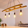 Canazei Pendant Light brown, Light wood, black, 4-light sources
