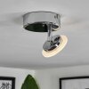 Lucy Ceiling Light LED chrome, 1-light source, Remote control, Colour changer