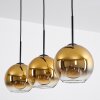 Koyoto  Ceiling Light glass 20 cm gold, clear, 3-light sources