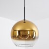 Koyoto  Pendant Light glass 30 cm gold, clear, 1-light source