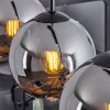Koyoto  Pendant Light glass 15 cm chrome, Smoke-coloured, 3-light sources