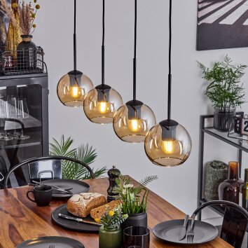 Koyoto  Pendant Light glass 15 cm Amber, 4-light sources
