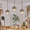 Golpilhal Pendant Light gold, clear, 3-light sources
