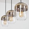 Golpilhal Pendant Light gold, clear, 3-light sources