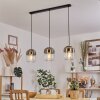 Golpilhal Pendant Light gold, clear, 3-light sources